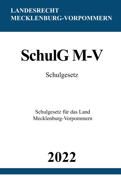 'Schulgesetz SchulG M-V 2022'-Cover
