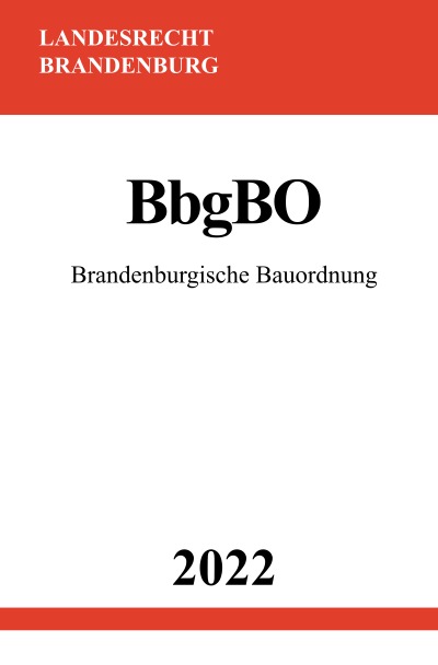 'Brandenburgische Bauordnung BbgBO 2022'-Cover