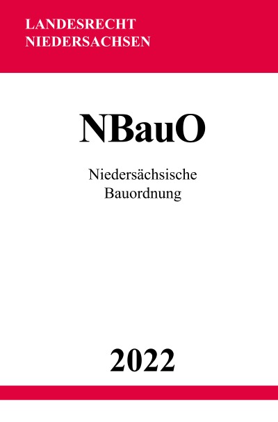 'Niedersächsische Bauordnung NBauO 2022'-Cover