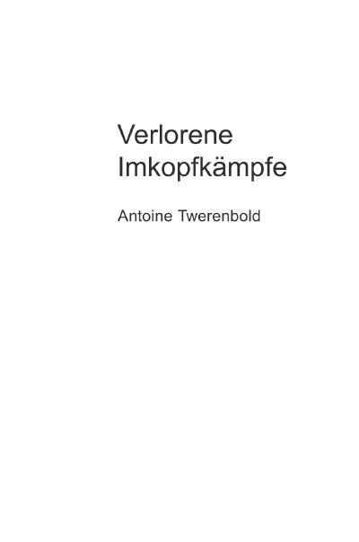 'Verlorene Imkopfkämpfe'-Cover