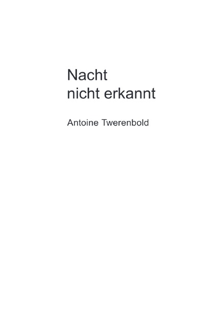 'Cover von Nacht nicht erkannt'-Cover