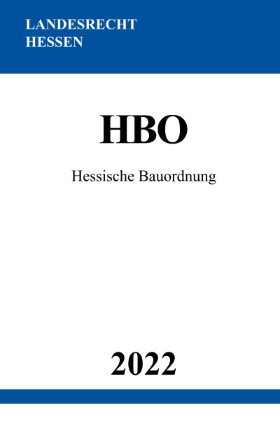 'Cover von Hessische Bauordnung HBO 2022'-Cover