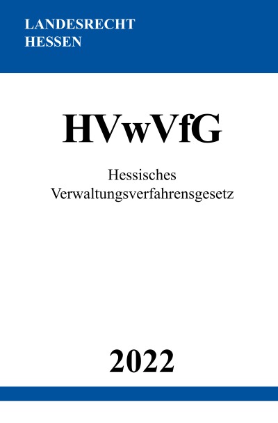 'Hessisches Verwaltungsverfahrensgesetz HVwVfG 2022'-Cover