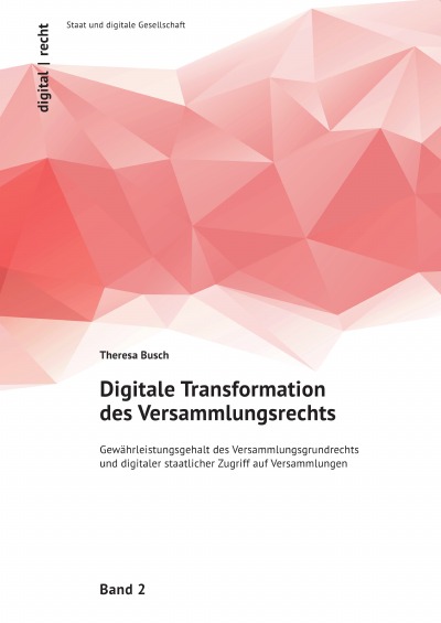 'Cover von Digitale Transformation des  Versammlungsrechts'-Cover