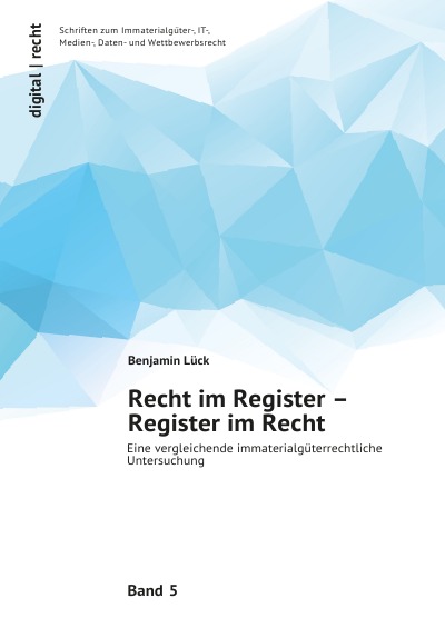 'Recht im Register – Register im Recht'-Cover