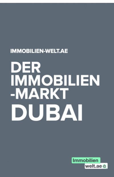 'Der Immobilienmarkt in Dubai'-Cover