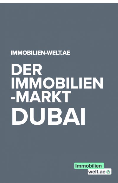 'Cover von Der Immobilienmarkt in Dubai'-Cover