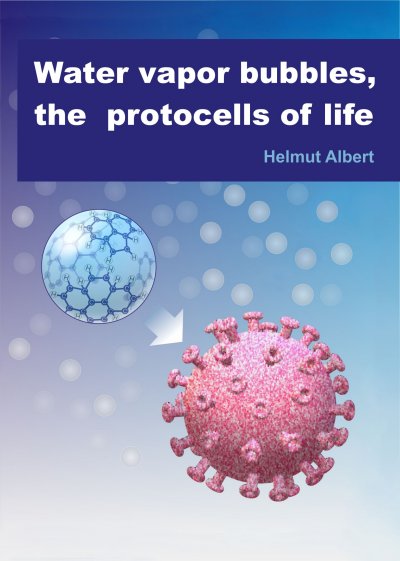 'Water vapor bubbles, the protocells of life'-Cover