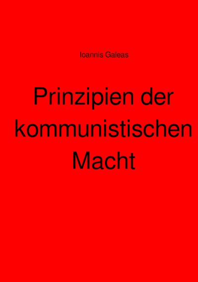 'Cover von Prinzipien der kommunistischen Macht'-Cover