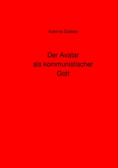 'Der Avatar als kommunistischer Gott'-Cover