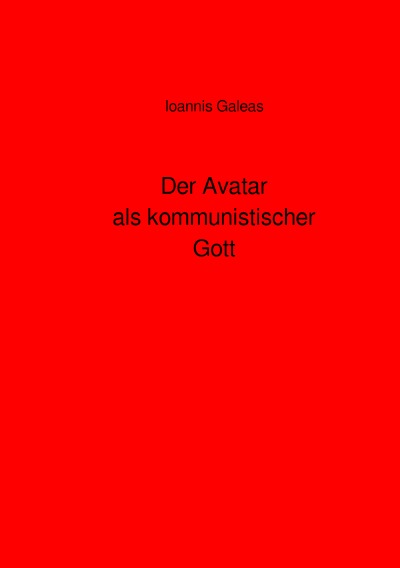 'Cover von Der Avatar als kommunistischer Gott'-Cover