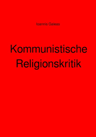 'Kommunistische Religionskritik'-Cover