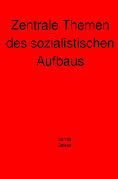 'Zentrale Themen des sozialistischen Aufbaus'-Cover