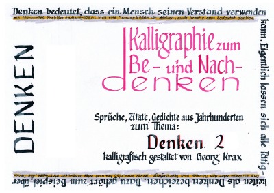 'Cover von Denken 2'-Cover