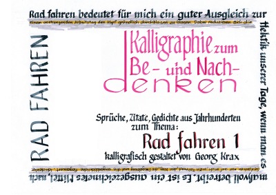 'Cover von Rad fahren 1'-Cover