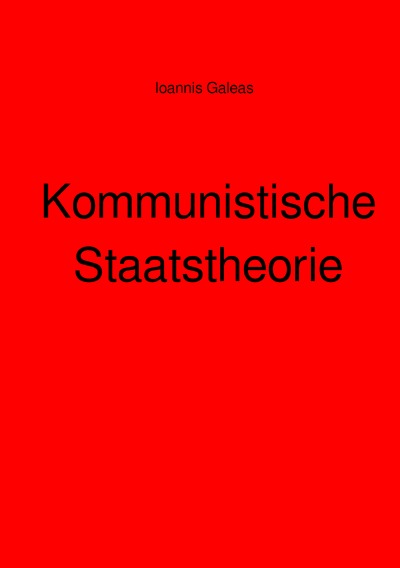 'Cover von Kommunistische Staatstheorie'-Cover