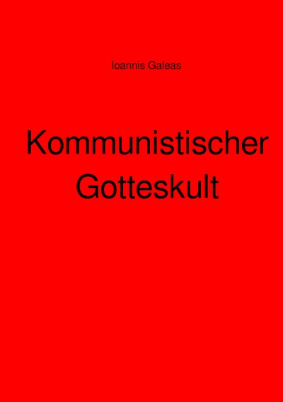 'Kommunistischer Gotteskult'-Cover