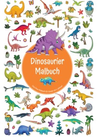 Dinosaurier-Malbuch - Das Dino-Malbuch für Kinder ab 4 Jahren - Melina Schuck