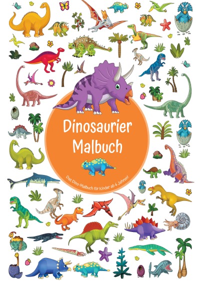 'Dinosaurier-Malbuch'-Cover