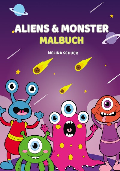 'Aliens & Monster Malbuch'-Cover