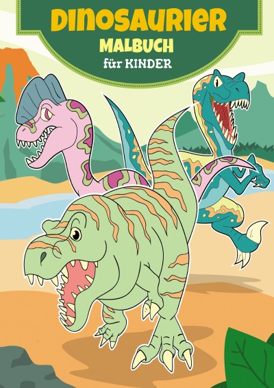 'Cover von Dinosaurier-Malbuch'-Cover