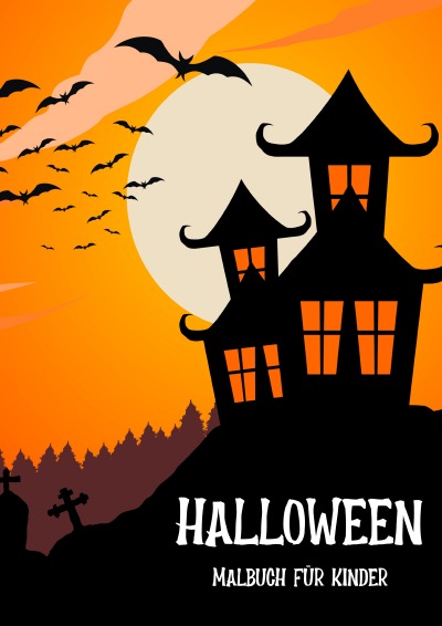 'Halloween Malbuch für Kinder'-Cover