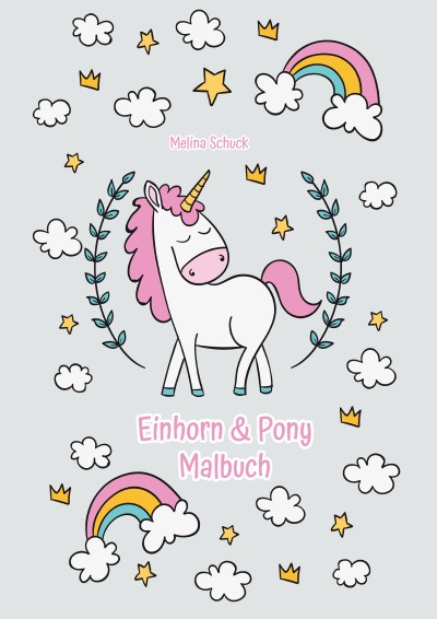 'Einhorn & Pony Malbuch'-Cover