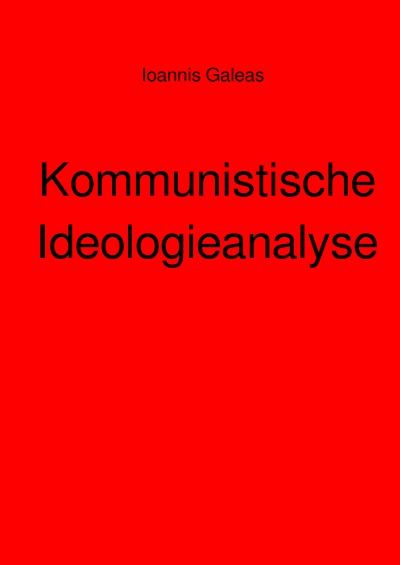 'Cover von Kommunistische Ideologieanalyse'-Cover