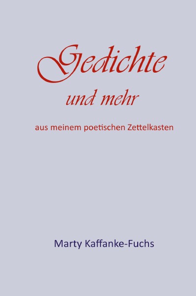 'Cover von Gedichte und mehr'-Cover