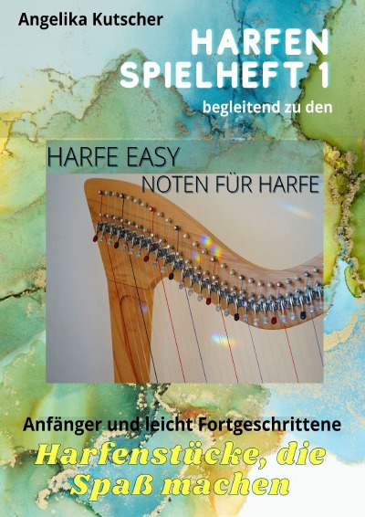 'Cover von Harfen Spielheft 1 begleitend zu den Harfe Easy Noten für Harfe'-Cover