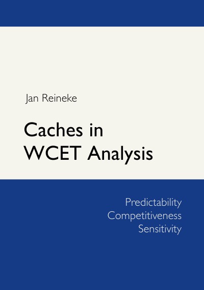 'Caches in WCET Analysis'-Cover