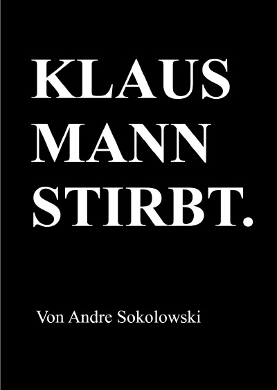 'KLAUS MANN STIRBT.'-Cover