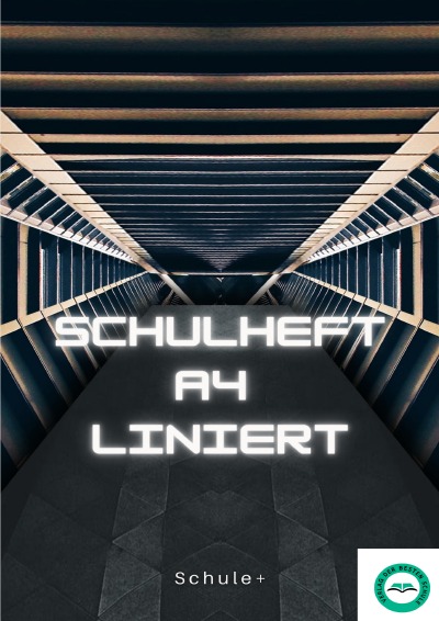'Schulheft linert A4 (mit weissem Rechteckrand) (Tunneldesign)'-Cover