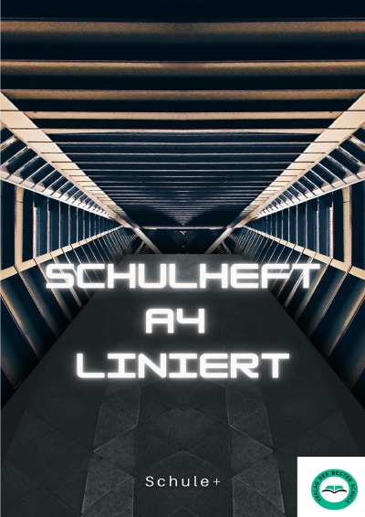 'Cover von Schulheft linert A4 (mit weissem Rechteckrand) (Tunneldesign)'-Cover