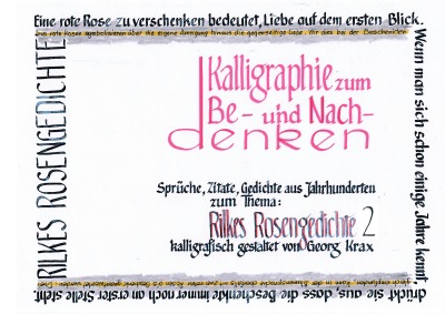 'Cover von Rilkes Rosengedichte 2'-Cover