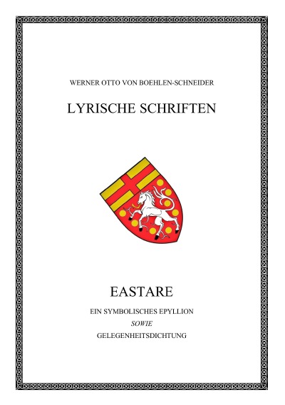 'Eastare. Ein symbolisches Epyllion'-Cover