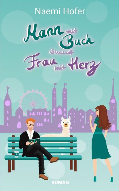 'Cover von Mann mit Buch sucht Frau mit Herz'-Cover
