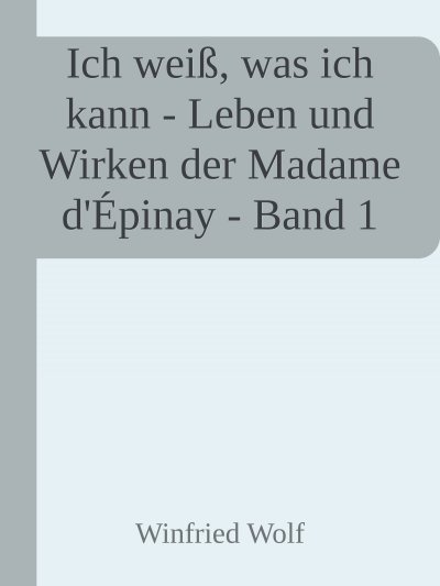 'Cover von Ich weiß, was ich kann – Band I'-Cover