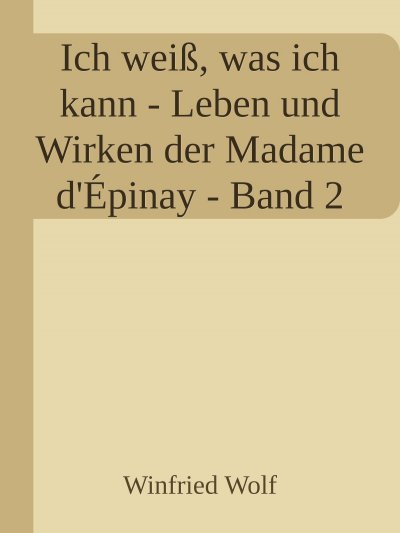 'Cover von Ich weiß, was ich kann – Band II'-Cover