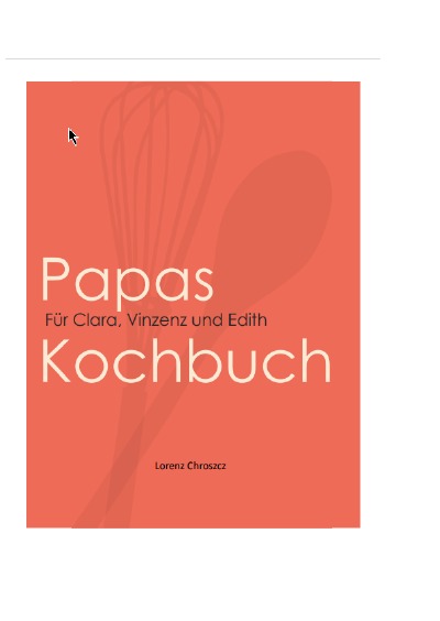 'Papas Kochbuch'-Cover
