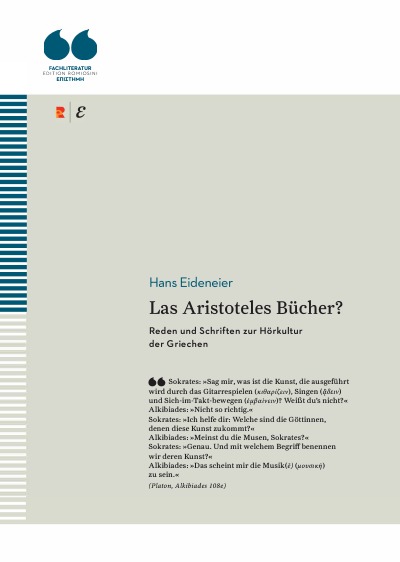 'Cover von Las Aristoteles Bücher? Reden und Schriften zur Hörkultur der Griechen'-Cover