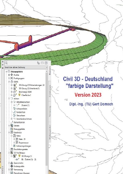 'Cover von Civil 3D-Deutschland, Version 2023 „farbige Darstellung“ (für Anwender)'-Cover
