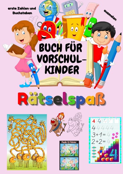 'Buch für Vorschulkinder – Rätselbuch ab 5 Jahren'-Cover