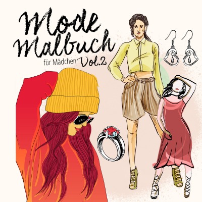 'Mode Malbuch für Mädchen 2'-Cover