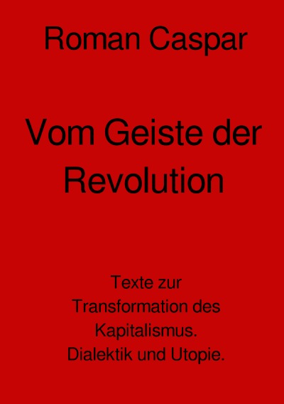 'Vom Geiste der Revolution'-Cover