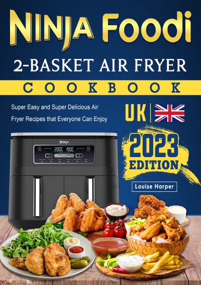 'Ninja Foodi 2-Basket Air Fryer Cookbook UK 2023'-Cover
