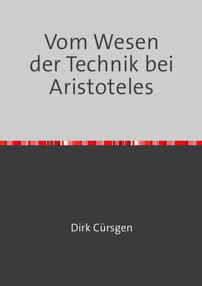 'Vom Wesen der Technik bei Aristoteles'-Cover