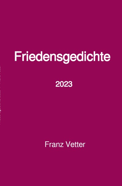 'Friedensgedichte 2023'-Cover