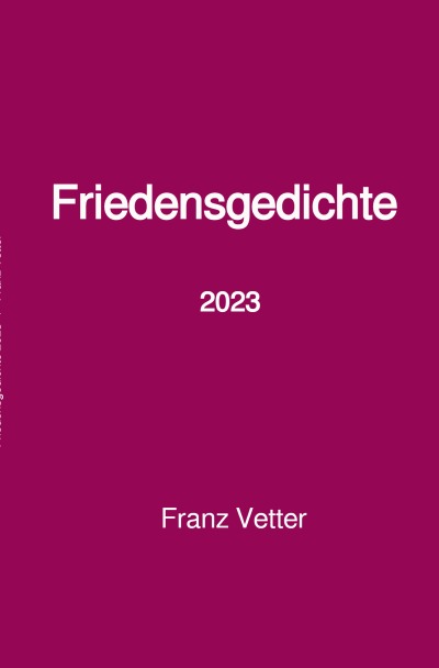 'Cover von Friedensgedichte 2023'-Cover