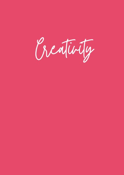 'Notizbuch Creativity A6 Notebook'-Cover